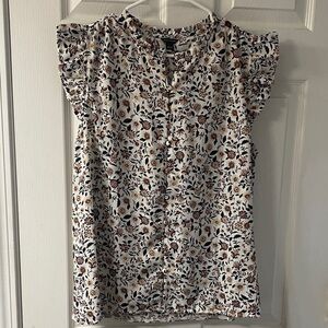 Ann Taylor Multicolor Floral Blouse